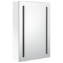 Voir la diapositive 3 : VIDAXL Armoire de salle de bain a miroir LED Blanc brillant 50x13x70cm