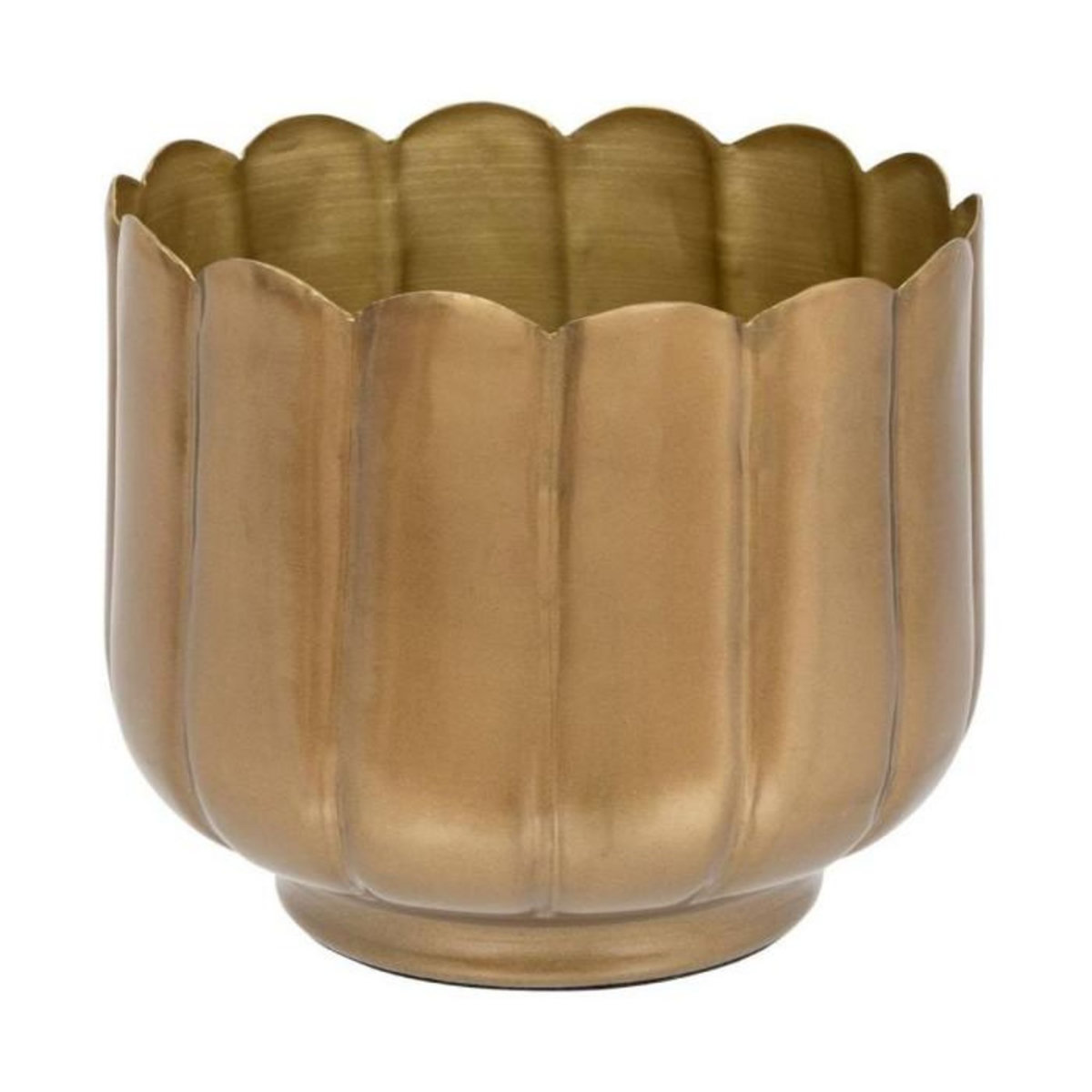 ATMOSPHERA Pot de Fleurs en Métal  Floral  16cm Or