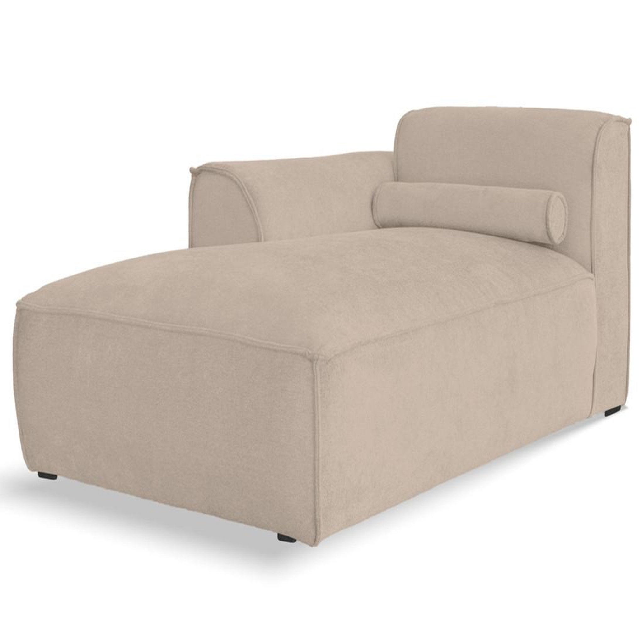 Voir la diapositive 1 : BEST MOBILIER Felix - module d'assise méridienne gauche en tissu texturé
