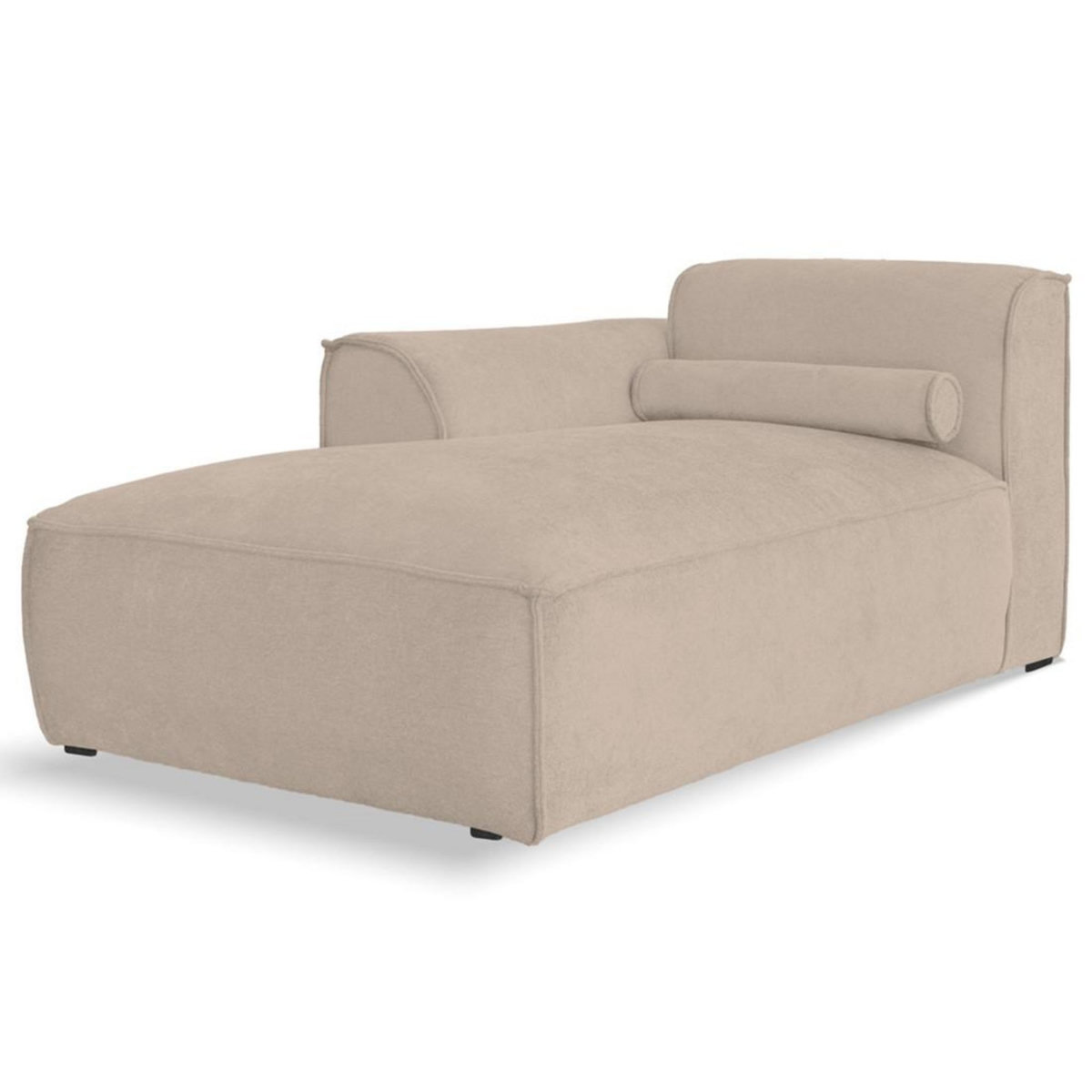 BEST MOBILIER Felix - module d'assise méridienne gauche en tissu texturé