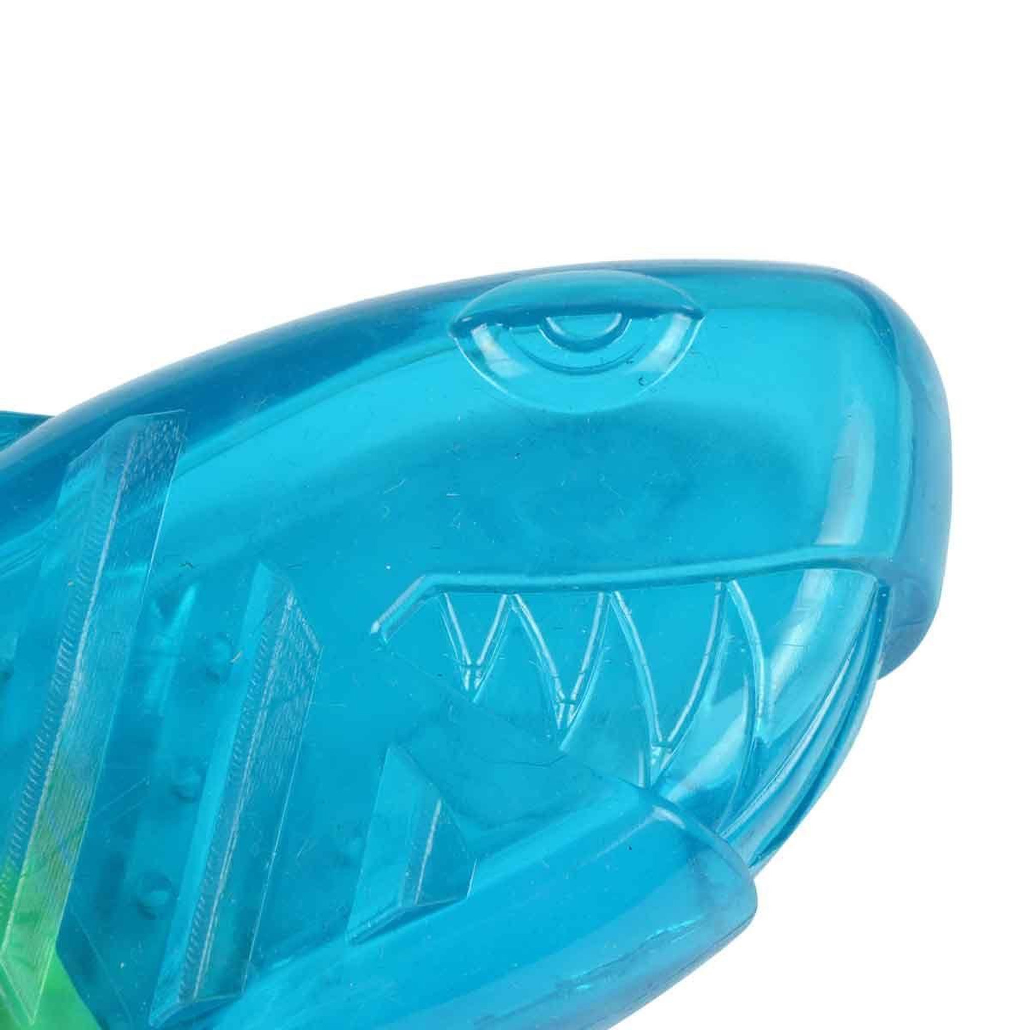 Voir la diapositive 2 : LOVE STORY Jouet pour chien givré  requin  18cm bleu & jaune