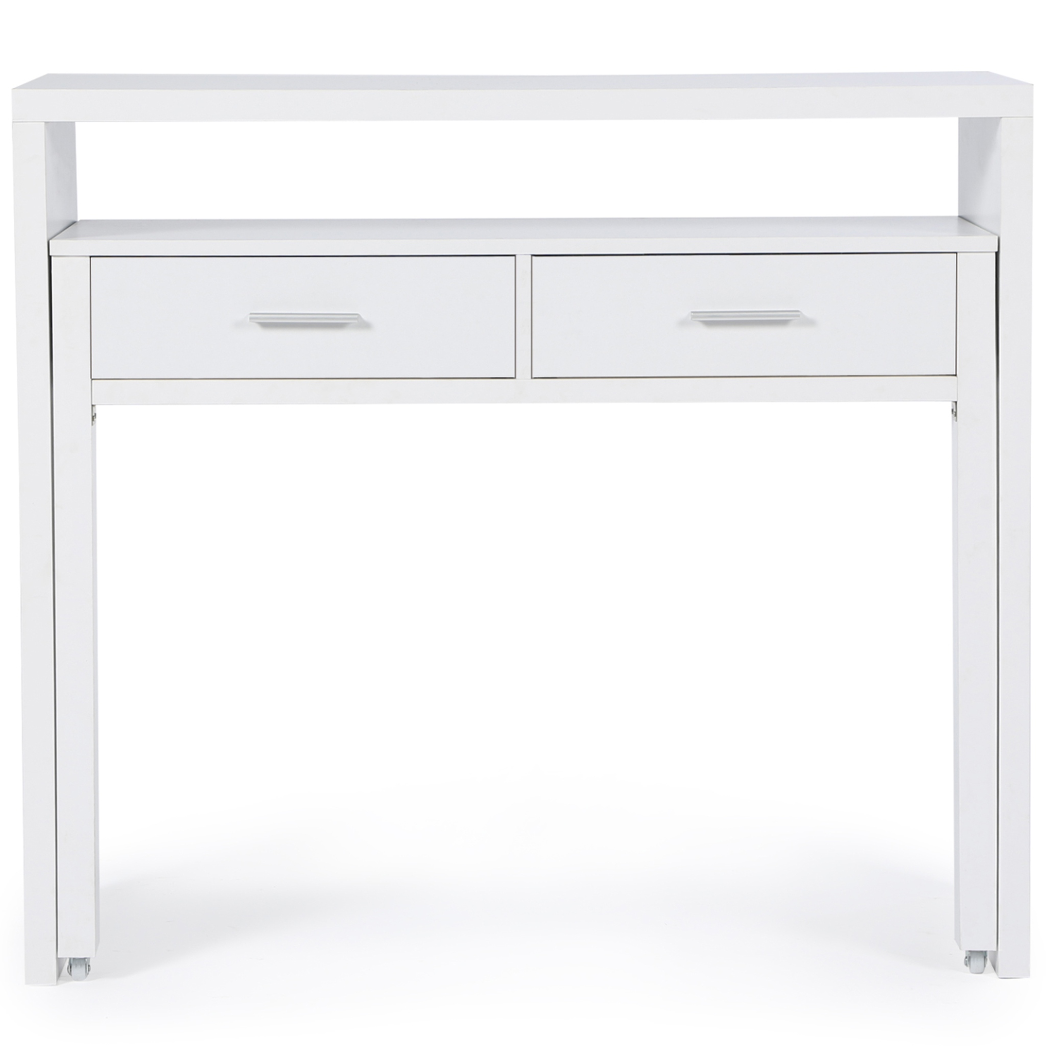 Voir la diapositive 3 : ID MARKET Bureau extensible max blanc