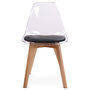 Voir la diapositive 4 : Paris Prix Lot de 2 Chaises Scandinave  Flaubert  84cm Noir
