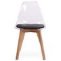 Voir la diapositive 4 : Paris Prix Lot de 2 Chaises Scandinave  Flaubert  84cm Noir