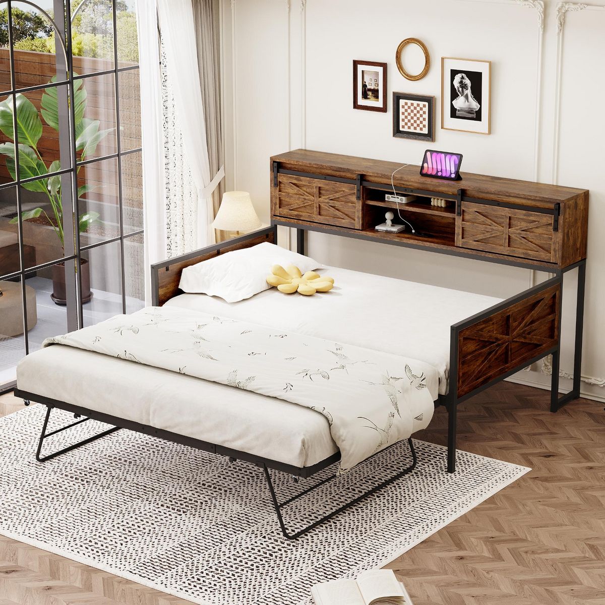 MERAX Lit gigogne 90x200cm