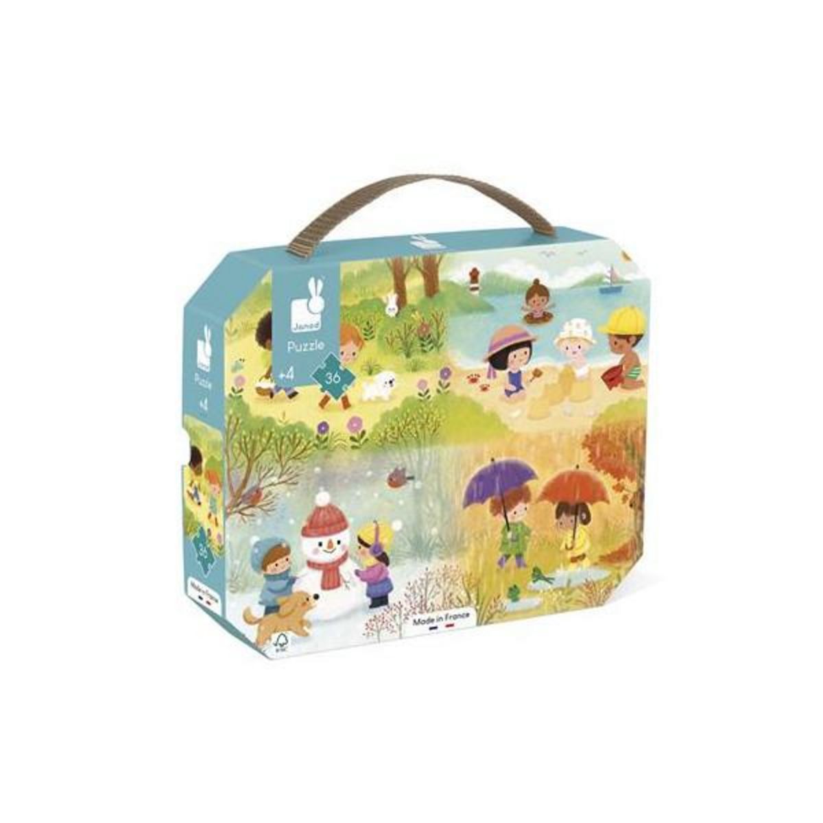 Juratoys - Janod Puzzle enfant 36 pièces Janod Les saisons