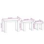 Voir la diapositive 6 : VIDAXL Tables gigognes 3 pcs Gris beton Bois d'ingenierie