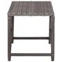 Voir la diapositive 3 : VIDAXL Banc de jardin 80 cm Resine tressee Gris