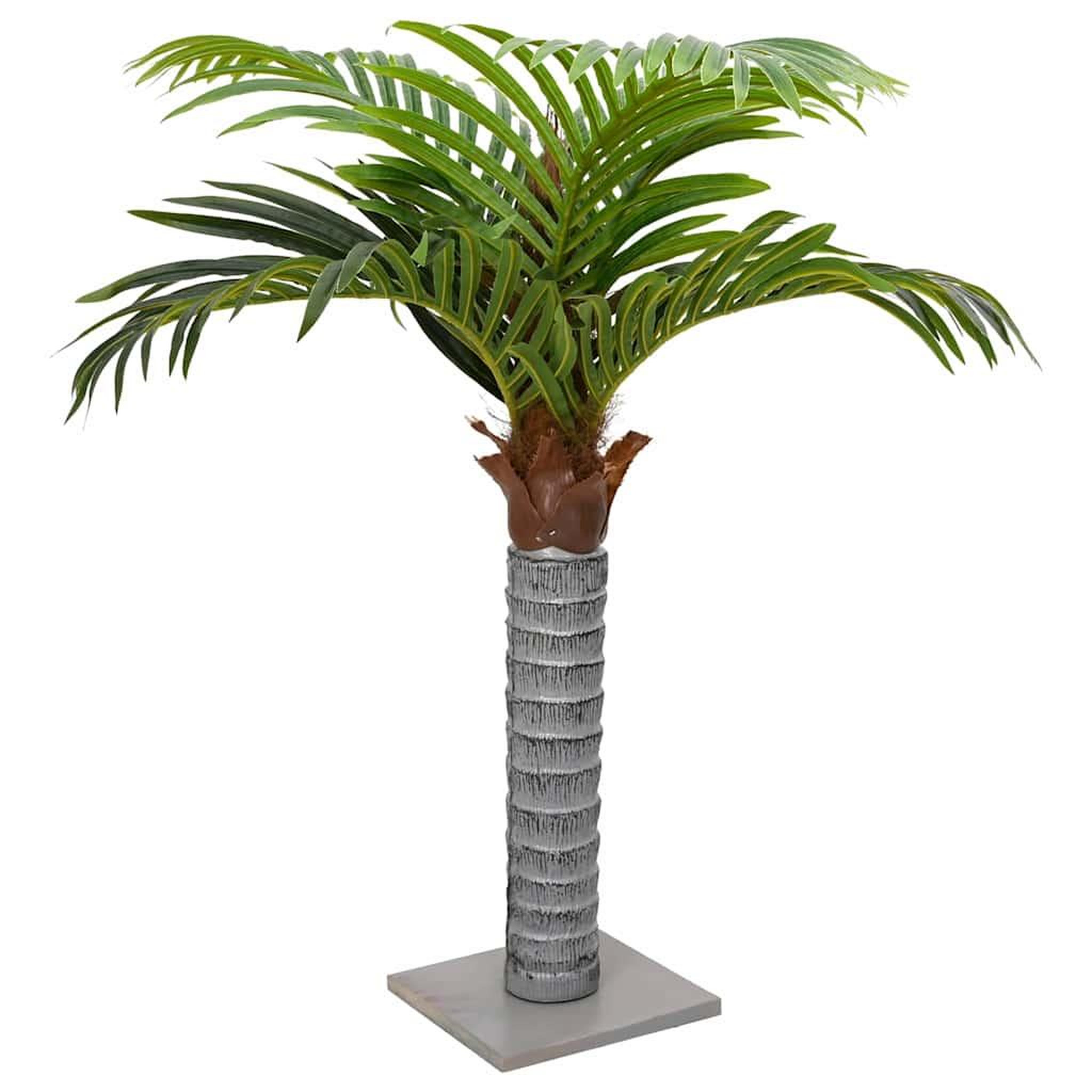 VIDAXL Palmier artificiel 6 feuilles 100 cm vert