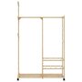 Voir la diapositive 4 : VIDAXL Porte vêtements et étagères et roulettes 100x38x175,5cm bambou