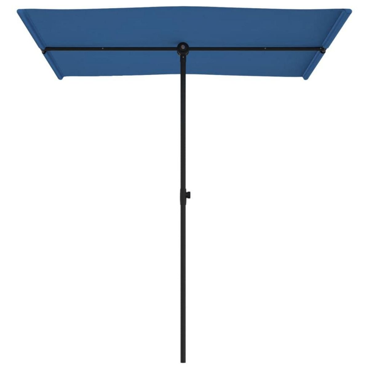 VIDAXL Parasol de jardin avec mat en aluminium 180x110 cm Bleu azure