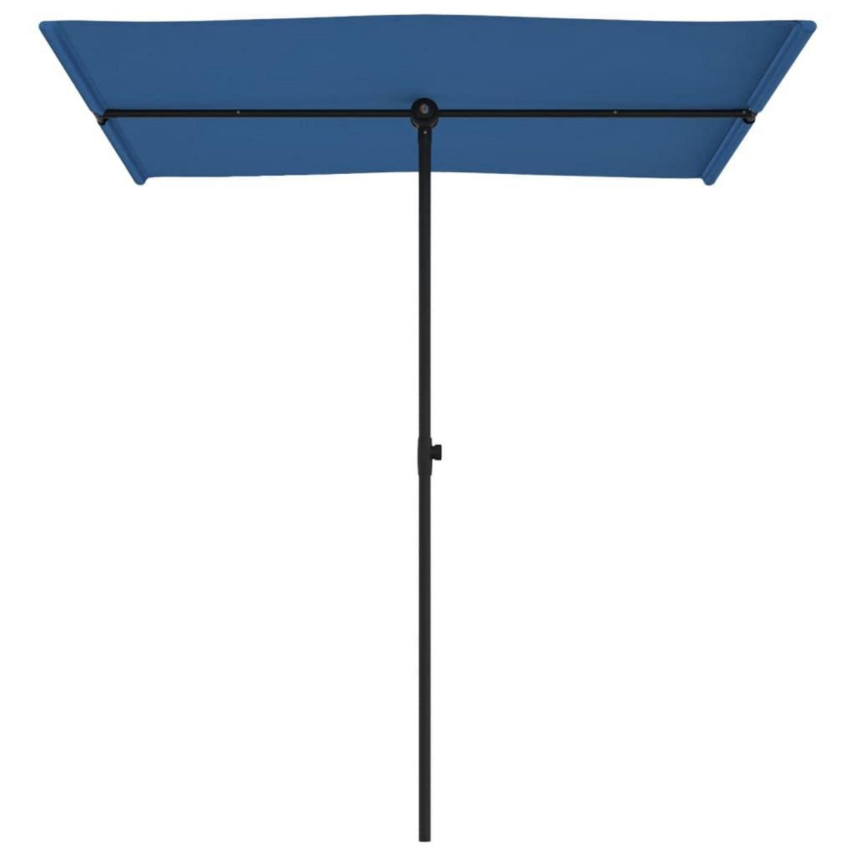 VIDAXL Parasol de jardin avec mat en aluminium 180x110 cm Bleu azure