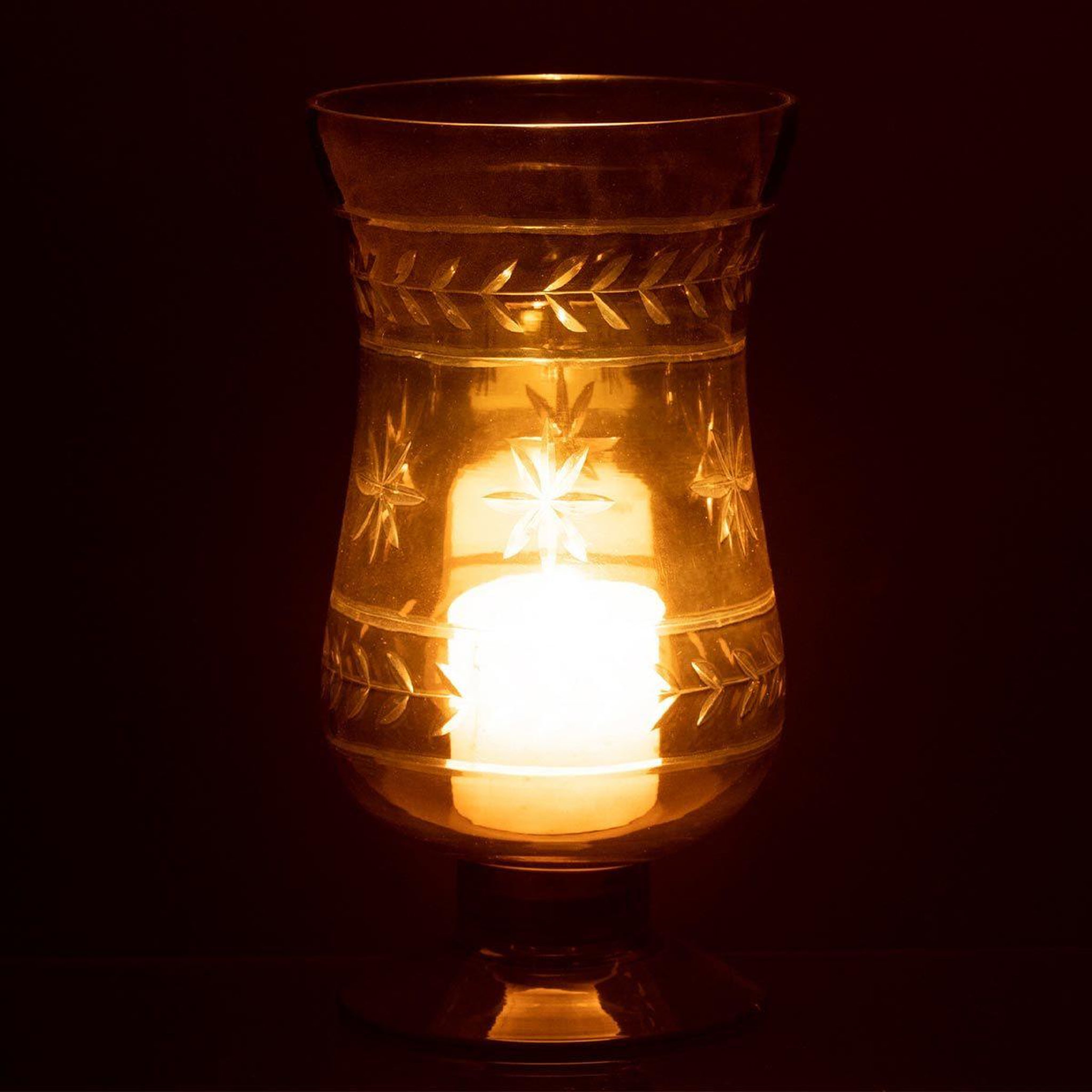 Voir la diapositive 3 : J-LINE Vase tige étoile  anastasia  22cm greige