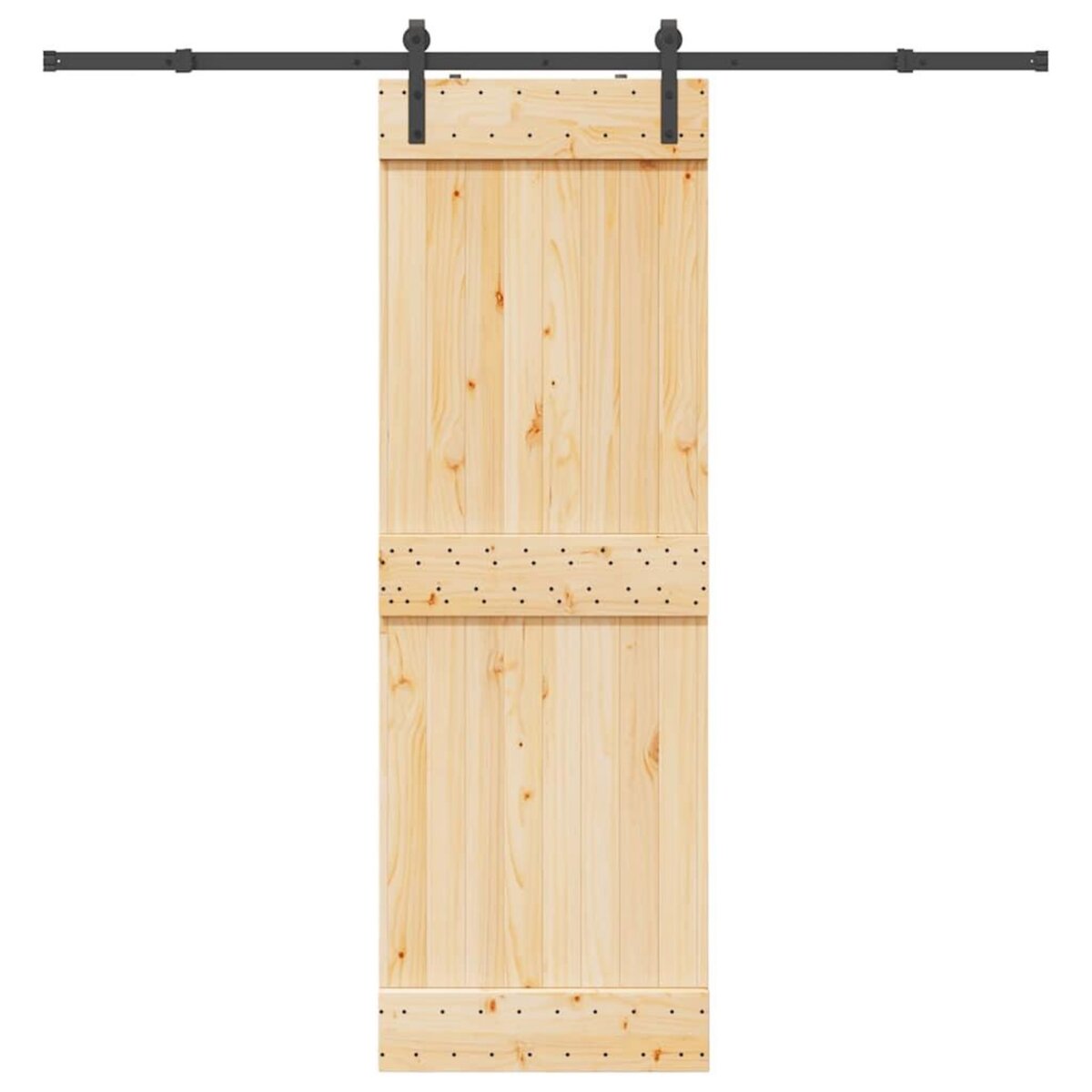 VIDAXL Porte coulissante et kit de quincaillerie 70x210 cm pin massif