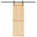 VIDAXL Porte coulissante et kit de quincaillerie 70x210 cm pin massif