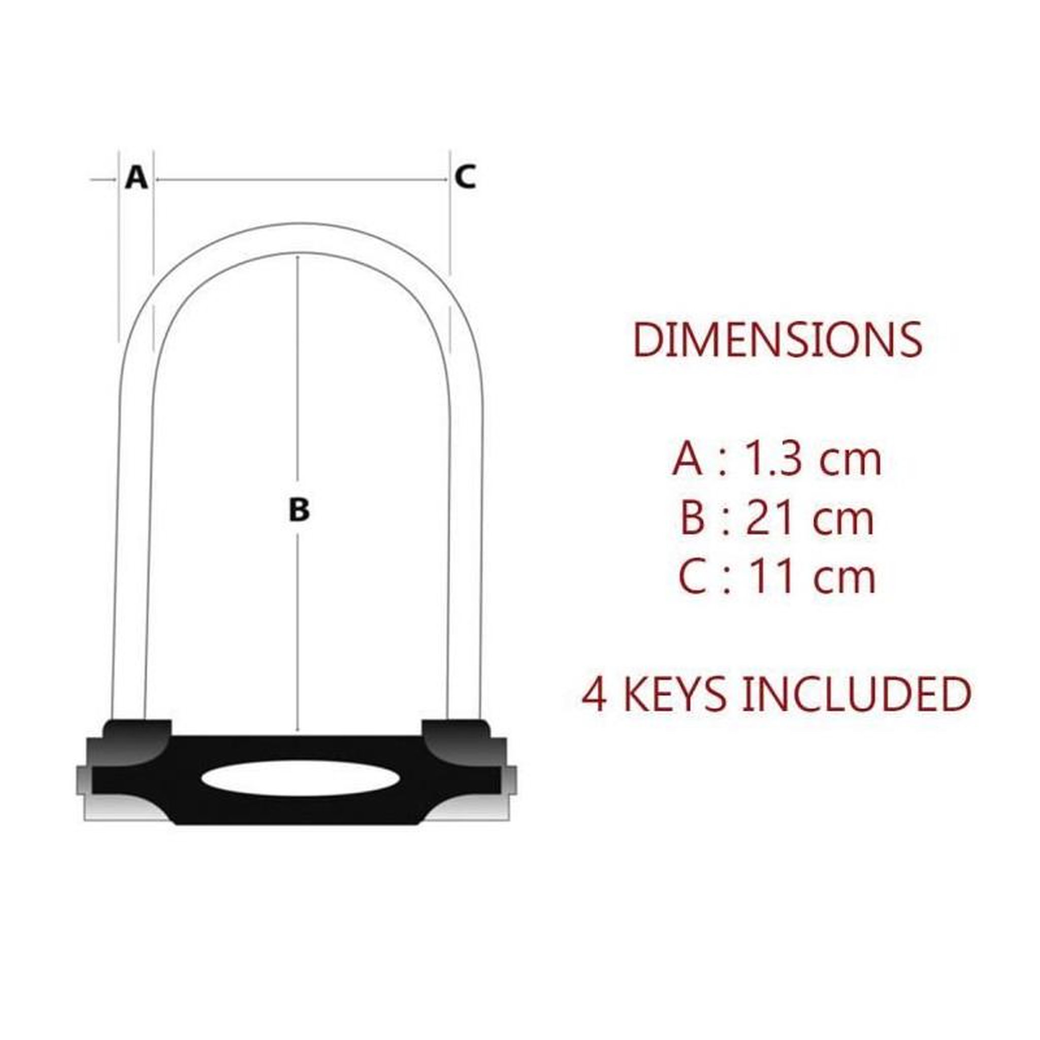 Voir la diapositive 4 : Master lock MASTER LOCK Antivol Vélo U [A Clé] [Support de Vélo Universel] [Antivol Certifié] [Rouge] 8195EURDPROCOLR