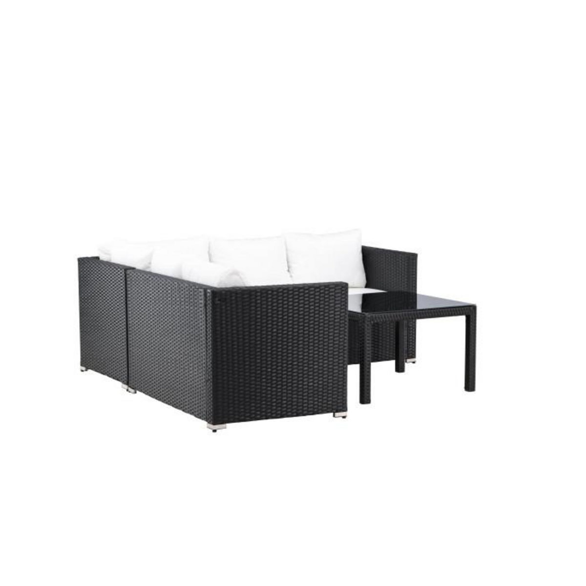 Paris Prix Salon d'Angle de Jardin  Kuba  180cm Noir & Blanc