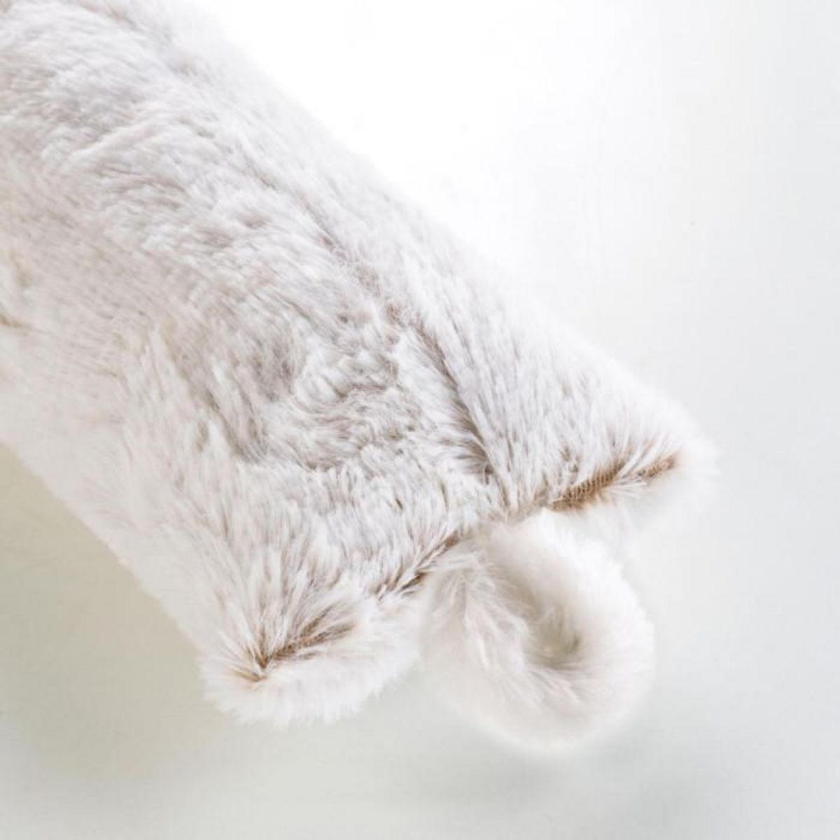 Paris Prix Boudin Bas de Porte Imitation Fourrure  Lynx  80cm Naturel