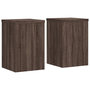 Voir la diapositive 2 : VIDAXL Supports pour plantes 2 pcs chene marron bois d'ingenierie