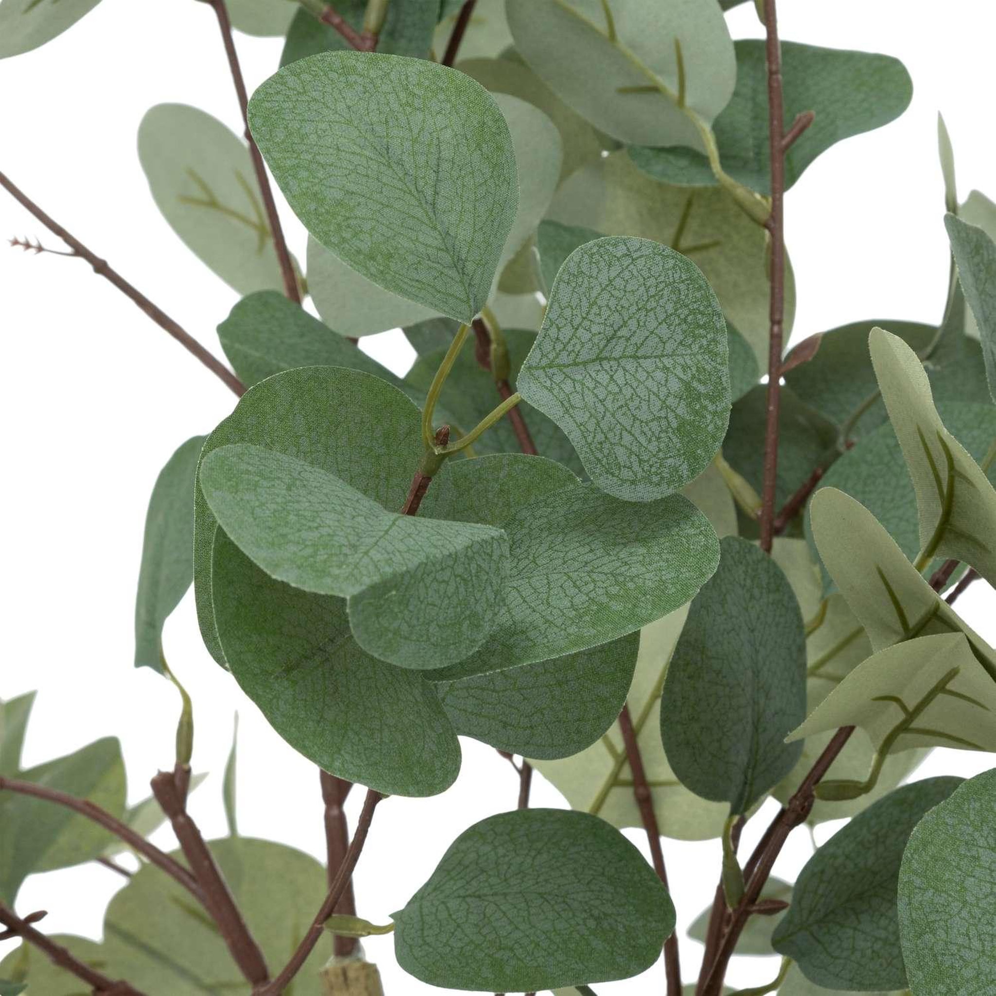 Voir la diapositive 3 : ATMOSPHERA Eucalyptus artificiel avec pot plastique - h. 127 cm - vert