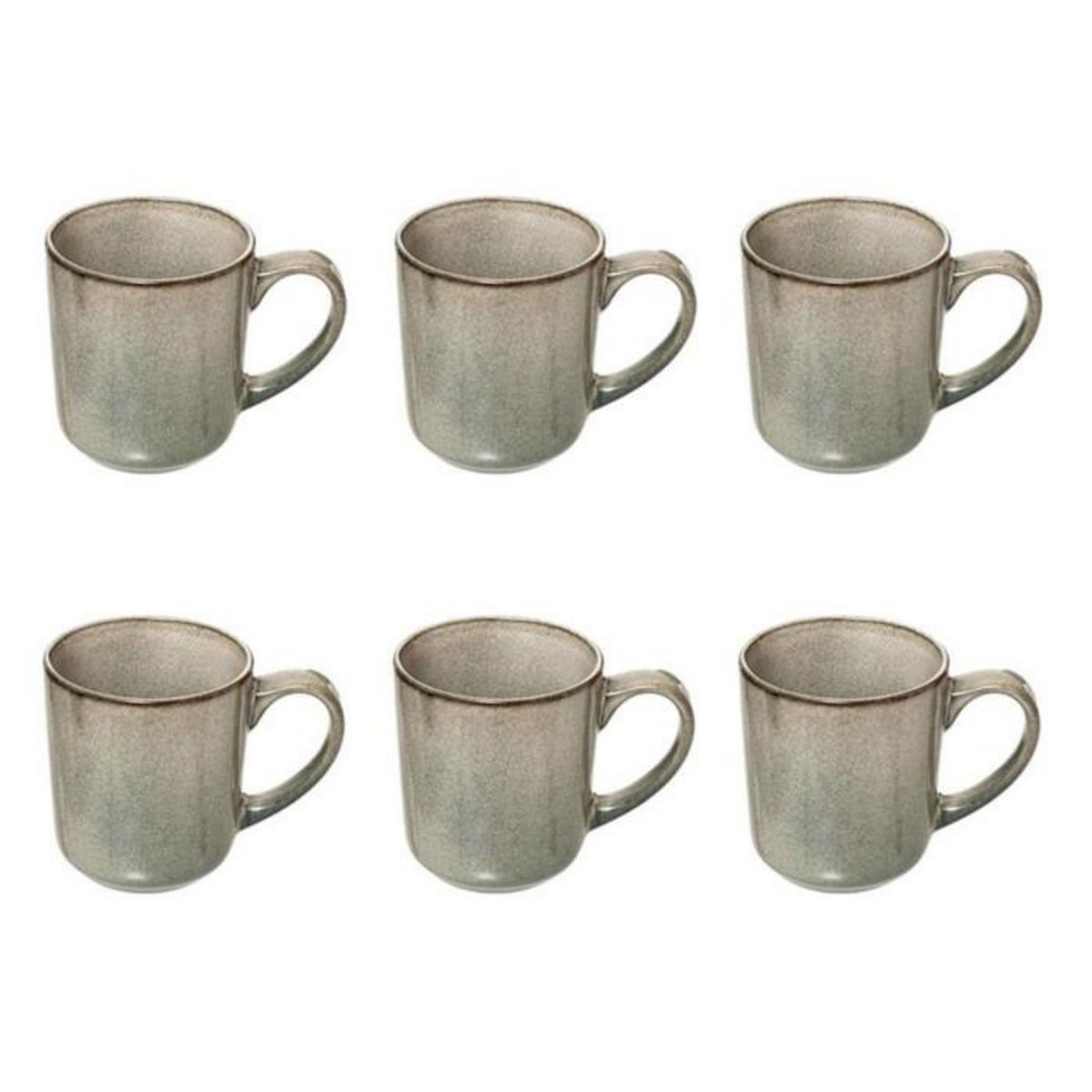 SECRET DE GOURMET Lot de 6 Mugs  Terre Inconnue  42cl Vert