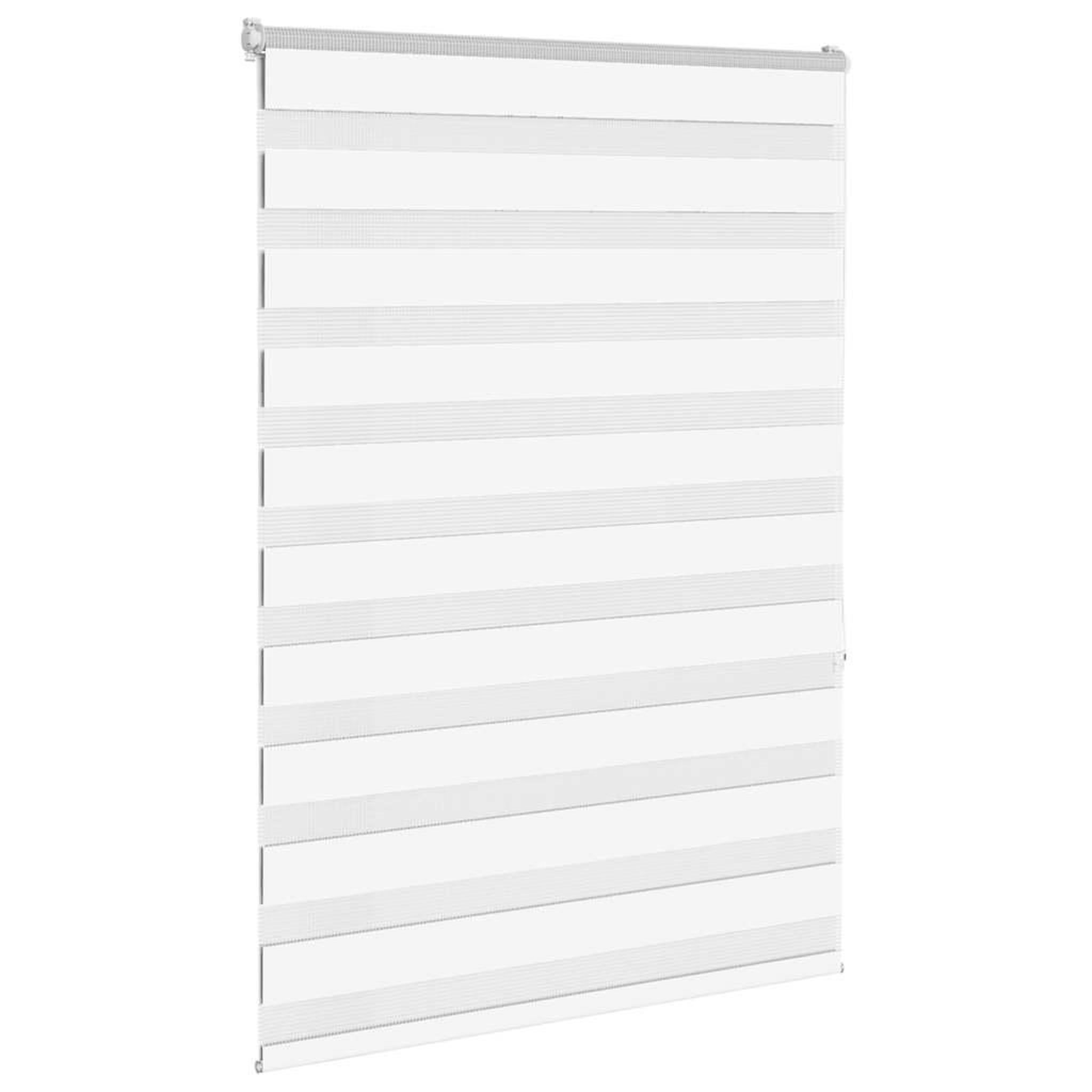 Voir la diapositive 3 : VIDAXL Store zebre blanc 110x150 cm largeur du tissu 105,9cm polyester