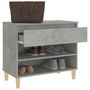 Voir la diapositive 5 : VIDAXL Armoire a chaussures Gris beton 70x36x60 cm Bois d'ingenierie