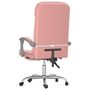 Voir la diapositive 5 : VIDAXL Fauteuil de massage inclinable de bureau Rose Similicuir