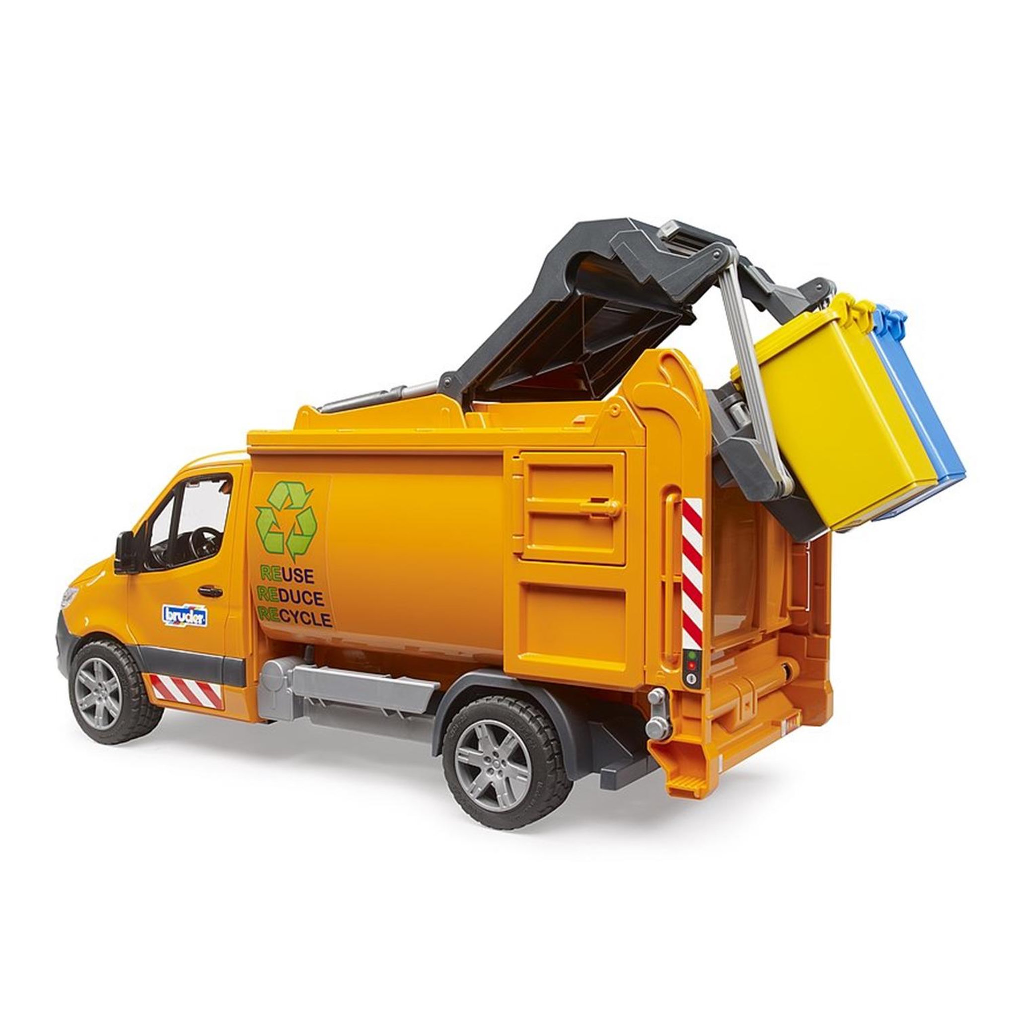 Voir la diapositive 3 : Bruder Camion poubelle miniature Bruder multicolore