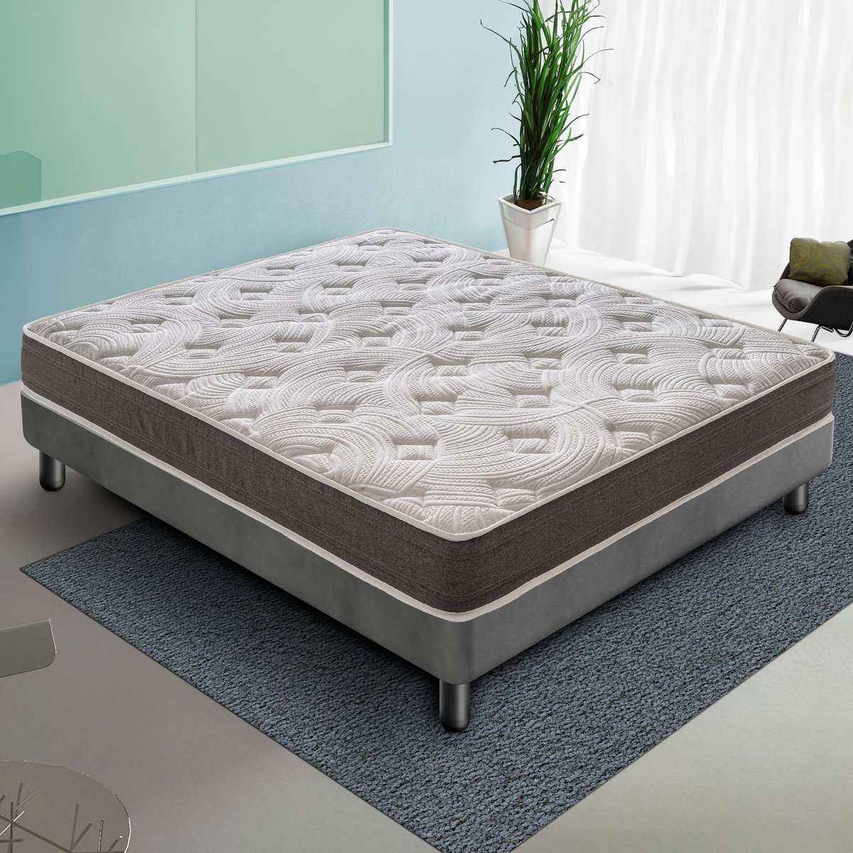 ILOVESLEEP Matelas Mousse CHIETI  - Epaisseur 16 Cm - Fermeté H4