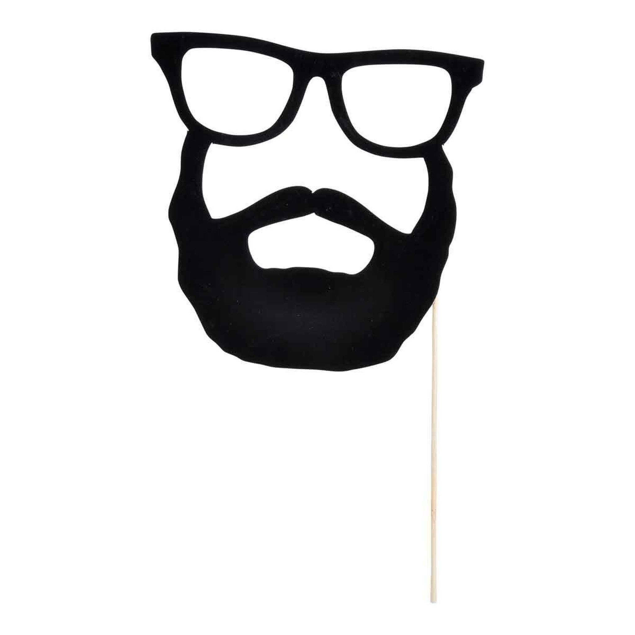 Voir la diapositive 2 : HOMEA Lot de 12 accessoires pour photobooth  pic  noir