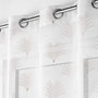 Voir la diapositive 3 : Paris Prix Rideau Voilage à Œillets Imprimé Métallisé  Arcadie  140x240cm Blanc