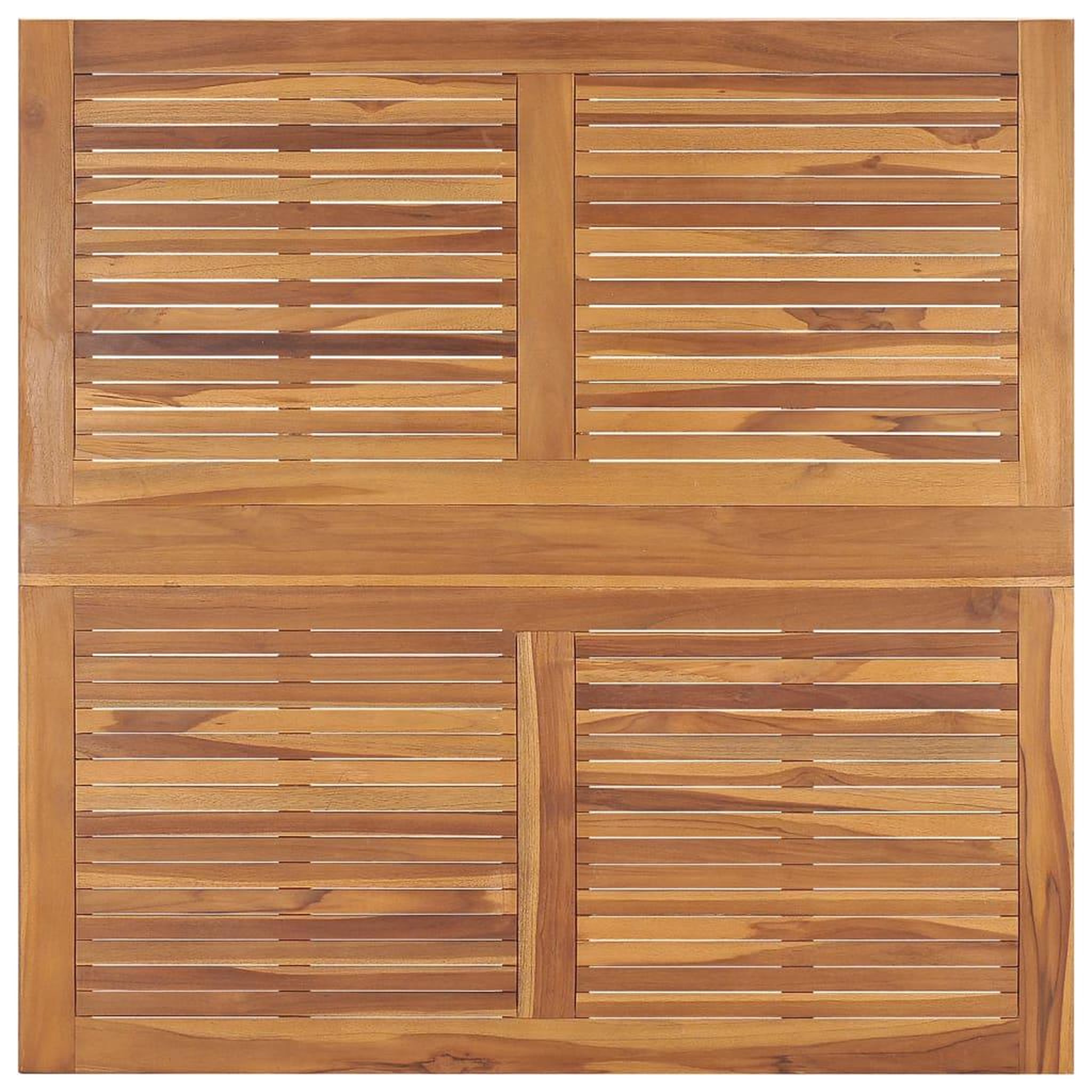 Voir la diapositive 4 : VIDAXL Table a dîner de jardin pliable 110x110x75 cm Teck massif