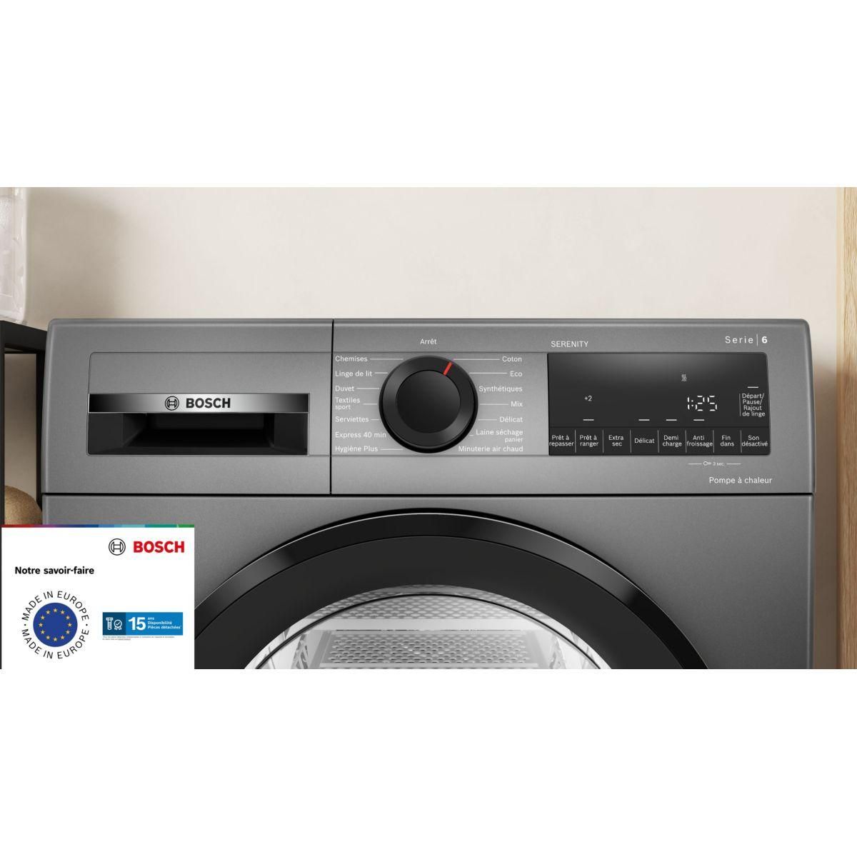 BOSCH Sèche linge pompe à chaleur WQG233DYFR