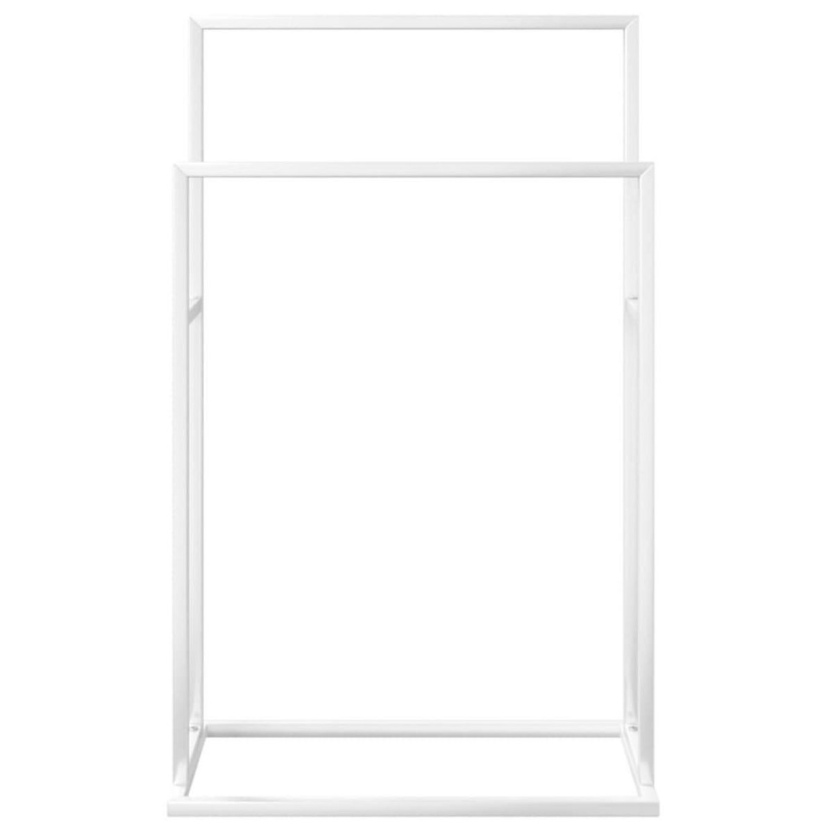 VIDAXL Porte-serviettes sur pied Blanc 48x24x78,5 cm Fer