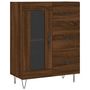 Voir la diapositive 2 : VIDAXL Buffet chene marron 69,5x34x90 cm bois d'ingenierie
