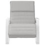 Voir la diapositive 3 : VIDAXL Chaise a bascule Gris clair Tissu
