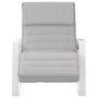 Voir la diapositive 3 : VIDAXL Chaise a bascule Gris clair Tissu
