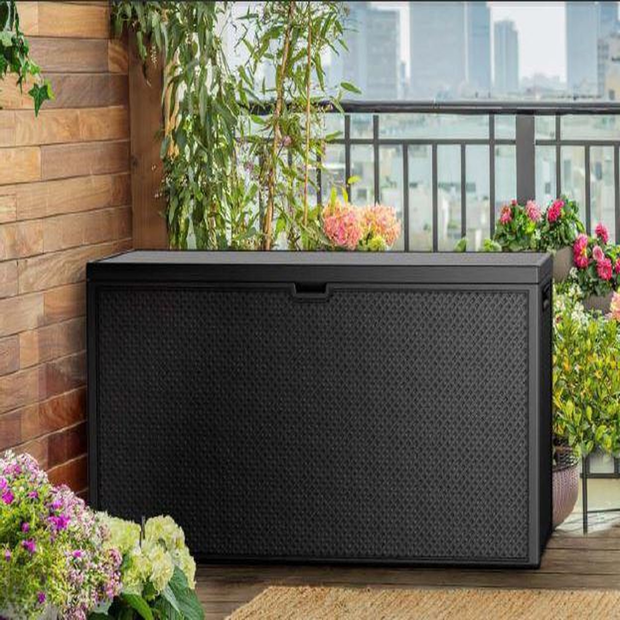 KETER Coffre de jardin en résine Emily 270L Gris