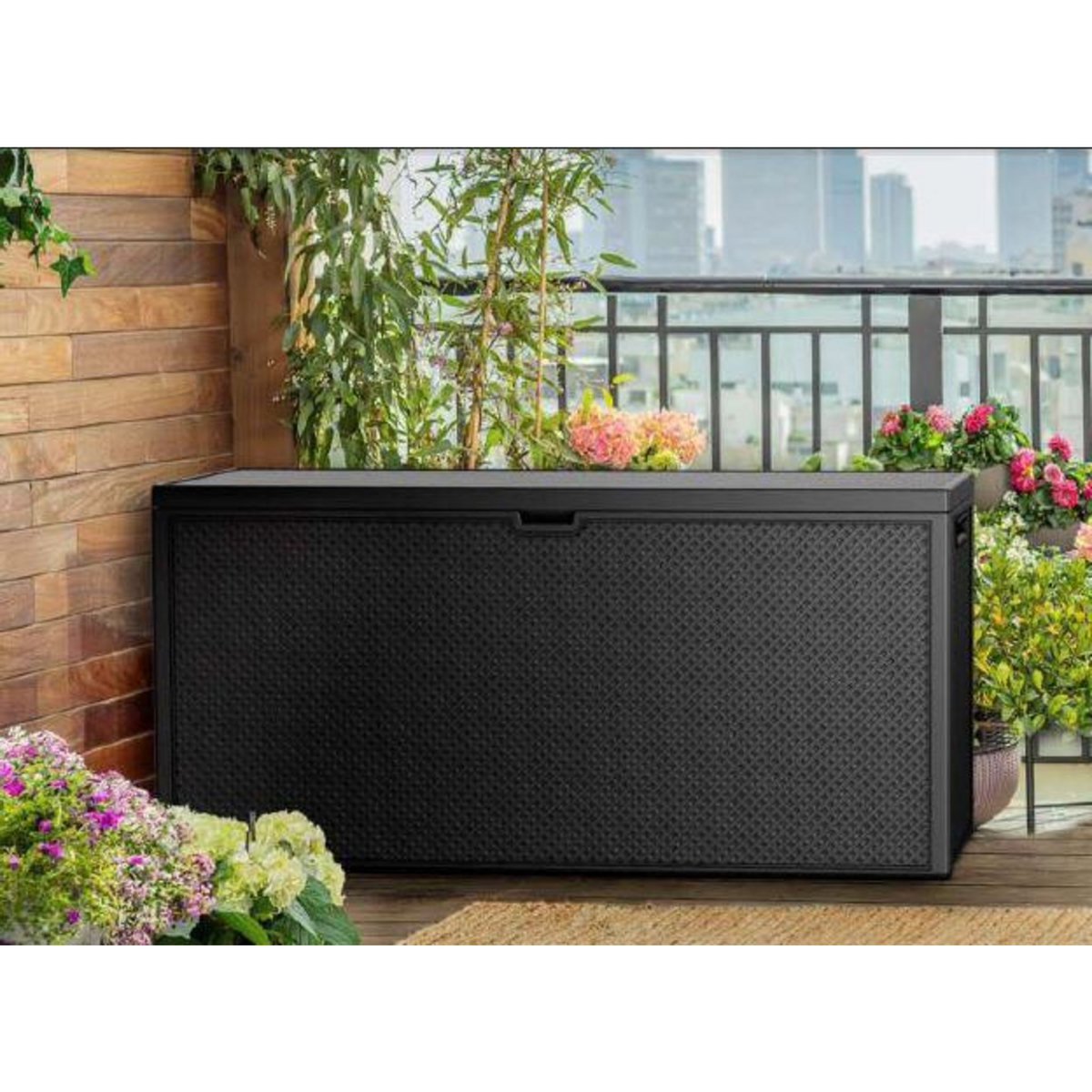 KETER Coffre de jardin en résine Emily 270L Gris