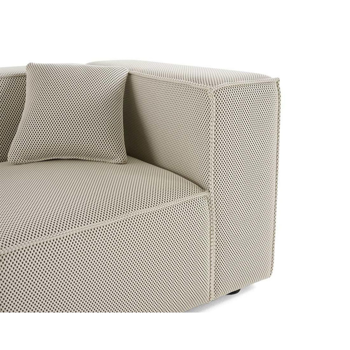 LISA DESIGN Arty - module d'assise droit - en tissu mailles 3d