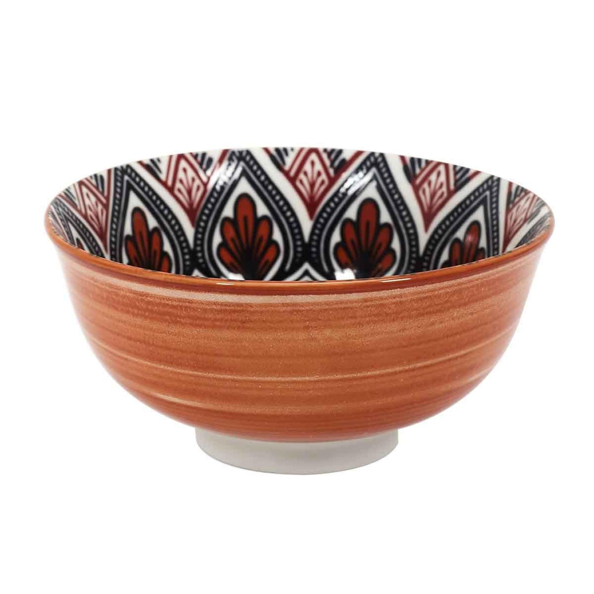 The Home Deco Factory Coupelle en Céramique  Mandala  22cl Orange