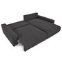 Voir la diapositive 4 : LISA DESIGN Pivoine - canapé d'angle 4 places réversible convertible avec 2 coffres en velours côtelé