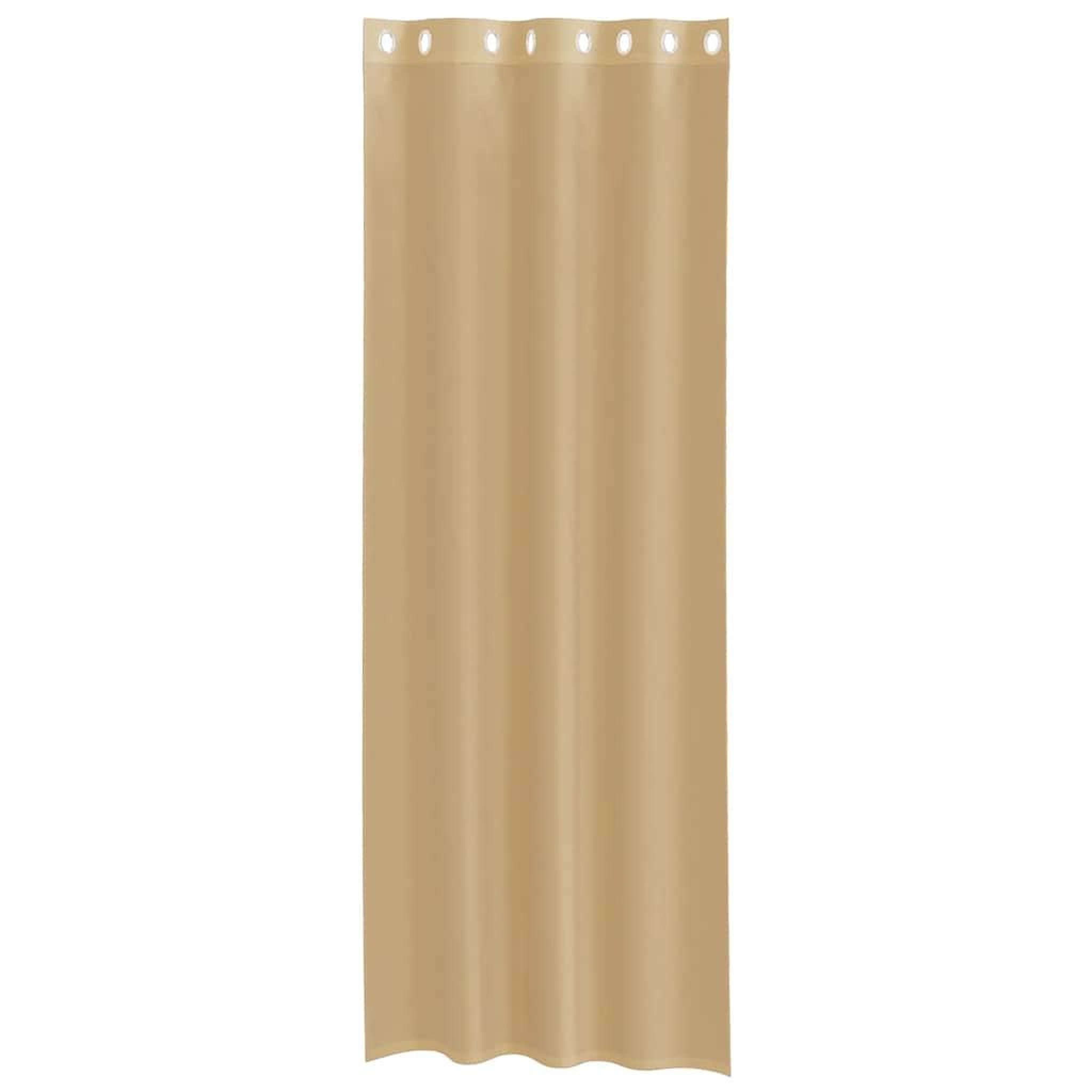 Voir la diapositive 4 : VIDAXL Rideaux en voile avec œillets 2 pcs sable
