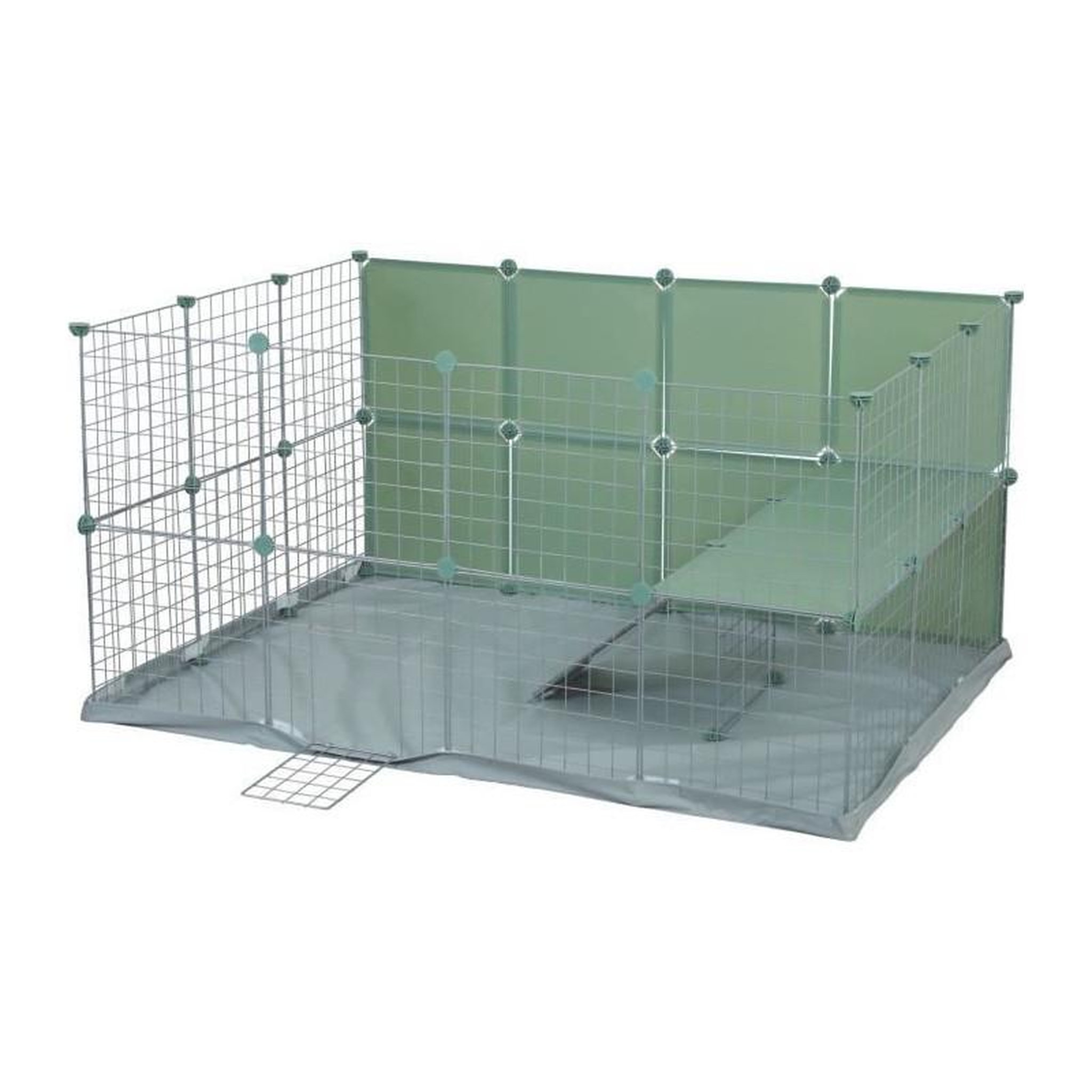 Voir la diapositive 5 : Zolux Enclos modulable - ZOLUX - Neo park - Parc pour petits animaux - Lapins - 140X105X70 - 1,84 m²
