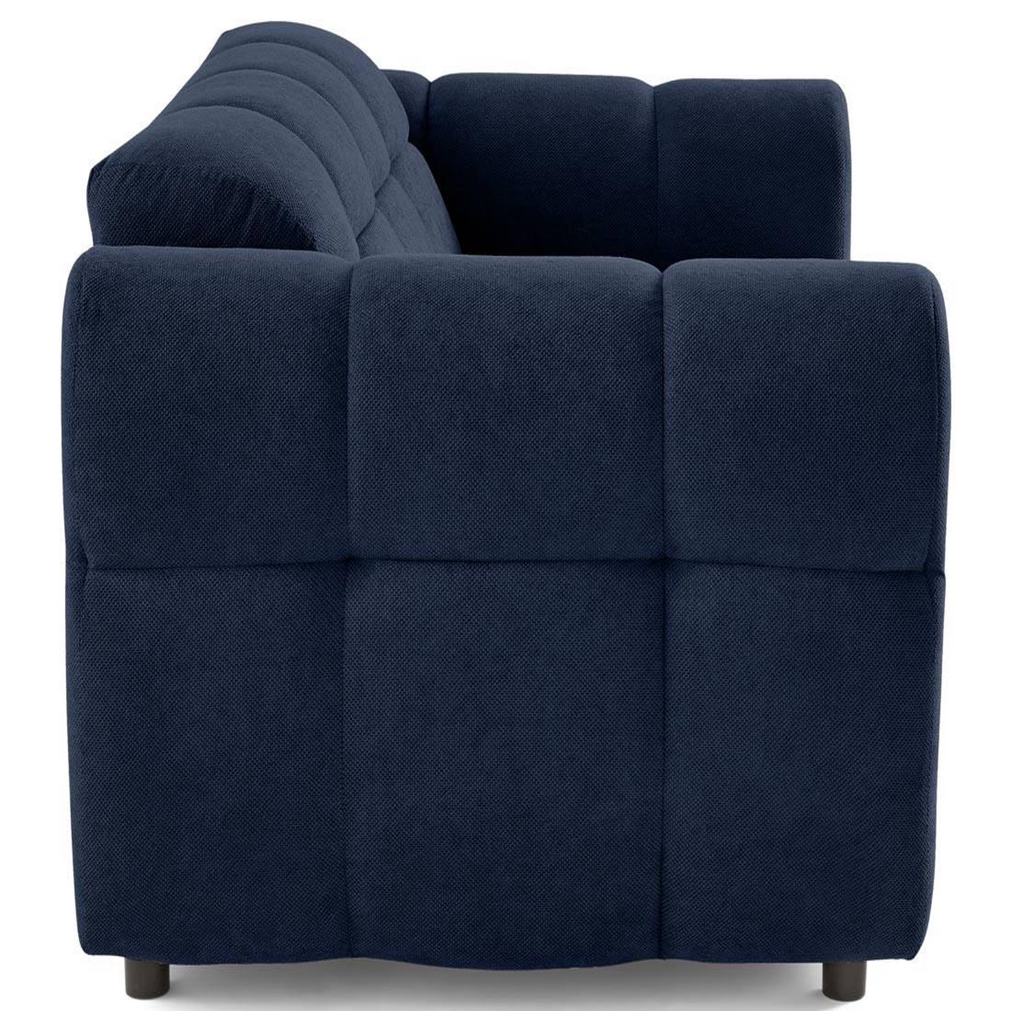 Voir la diapositive 4 : BEST MOBILIER Ray - canapé droit 2 places en tissu texturé