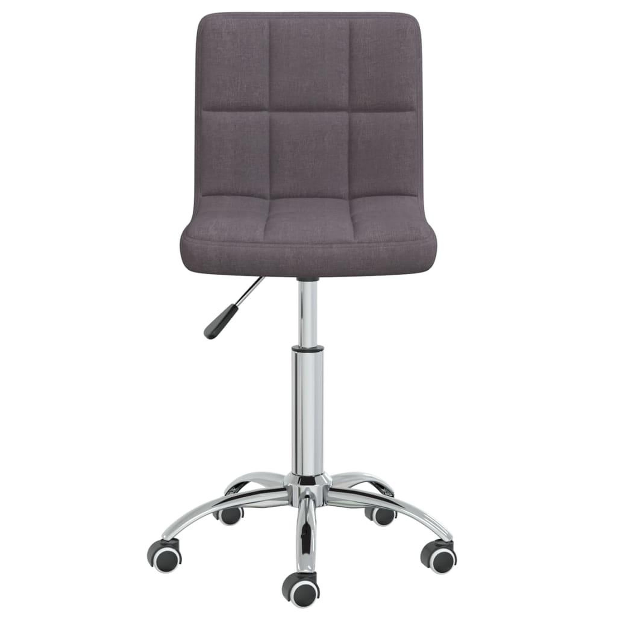 Voir la diapositive 4 : VIDAXL Chaise pivotante de salle a manger Taupe Tissu
