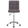 Voir la diapositive 4 : VIDAXL Chaise pivotante de salle a manger Taupe Tissu