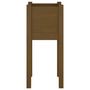 Voir la diapositive 4 : VIDAXL Jardiniere d'exterieur Marron miel 31x31x70 cm Bois de pin