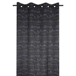 Lovely Casa Rideau à œillets occultant 140x260 cm Roadtrip anthracite